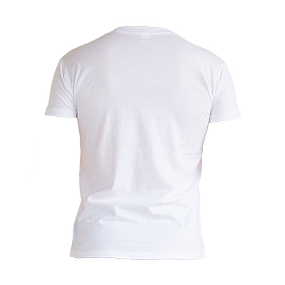 t-shirt ανδρικό λευκό πίσω