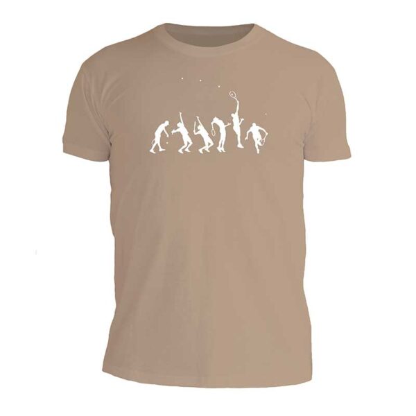 t-shirt ανδρικό sand μπροστά με στάμπες