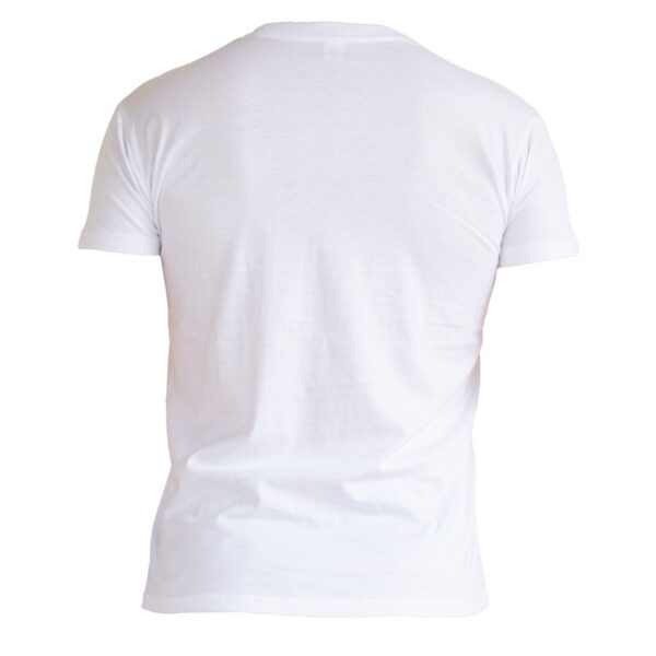 t-shirt ανδρικό λευκό πίσω