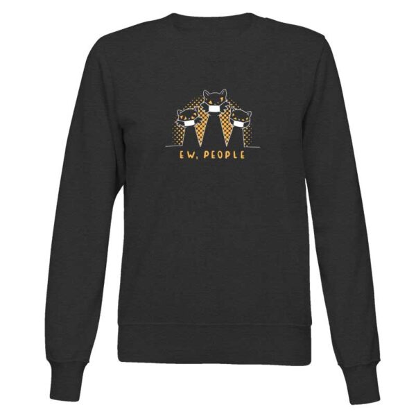 γυναικείο μαύρο φούτερ με στάμπα ew people