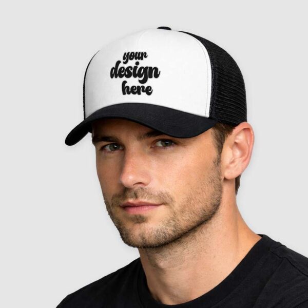unisex custom trucker cap με εκτύπωση 01
