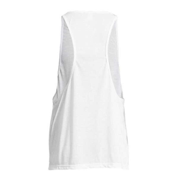 αμάνικο λευκό t-shirt πίσω όψη