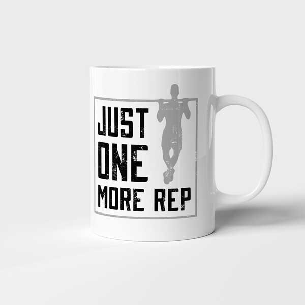 κούπα με στάμπα just one more rep