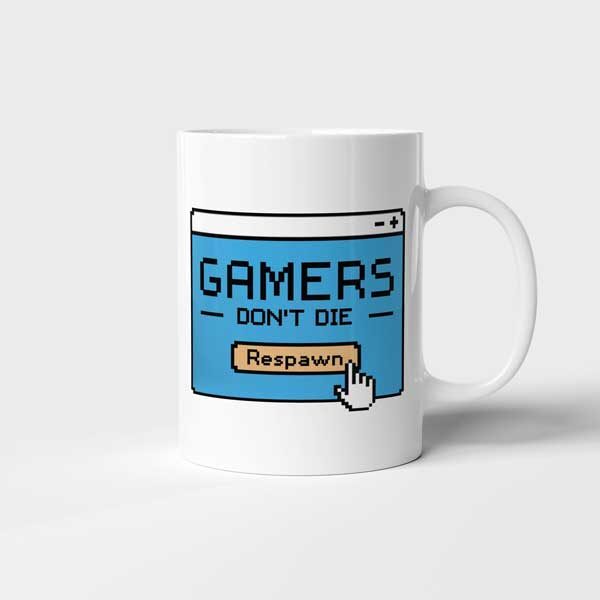 κούπα με στάμπα gamers respawn