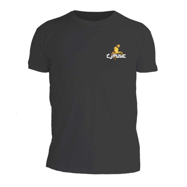 ανδρικό t-shirt μαύρο με στάμπα dj 01