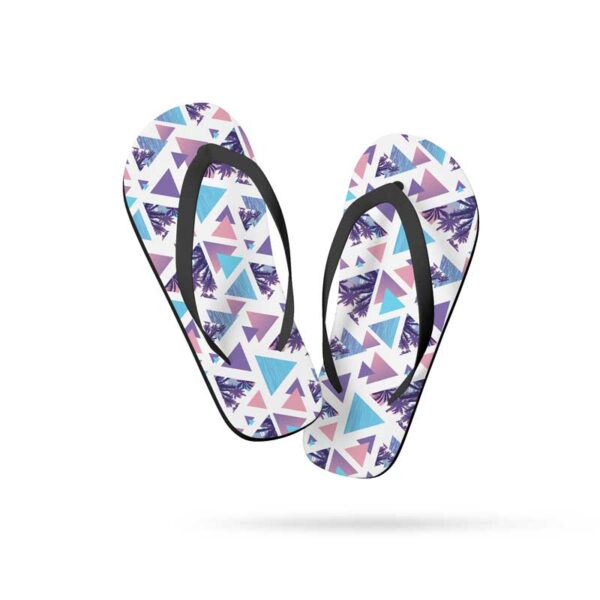 Σαγιονάρα με στάμπα geometric palm trees μαύρο λουρί & σόλα