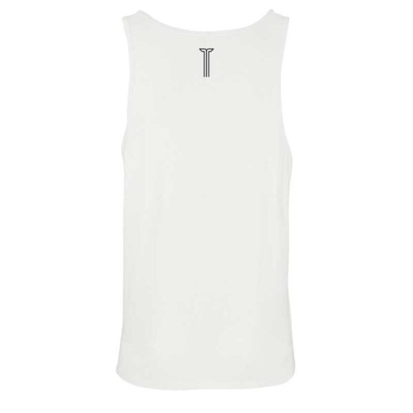 αμάνικο λευκό t-shirt με στάμπα whale πίσω