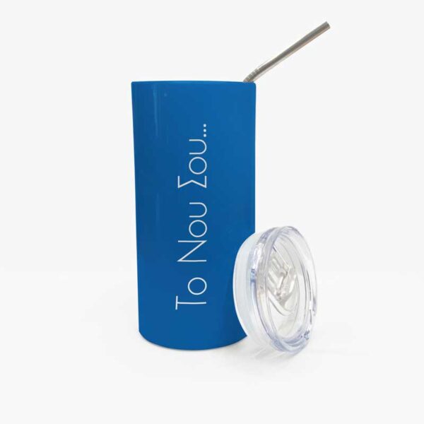 thermal tumbler ποτήρι θερμός το νου σου 480ml με καλαμάκι 01
