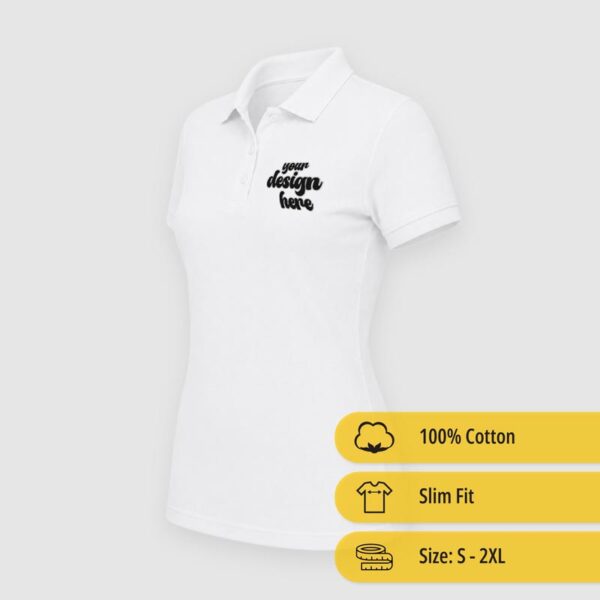 γυναικείο custom polo classic με εκτύπωση 02